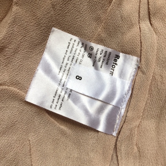 ✨ SALE✨ Reformation Callalily Dress - Champagne - Picture 7 of 8